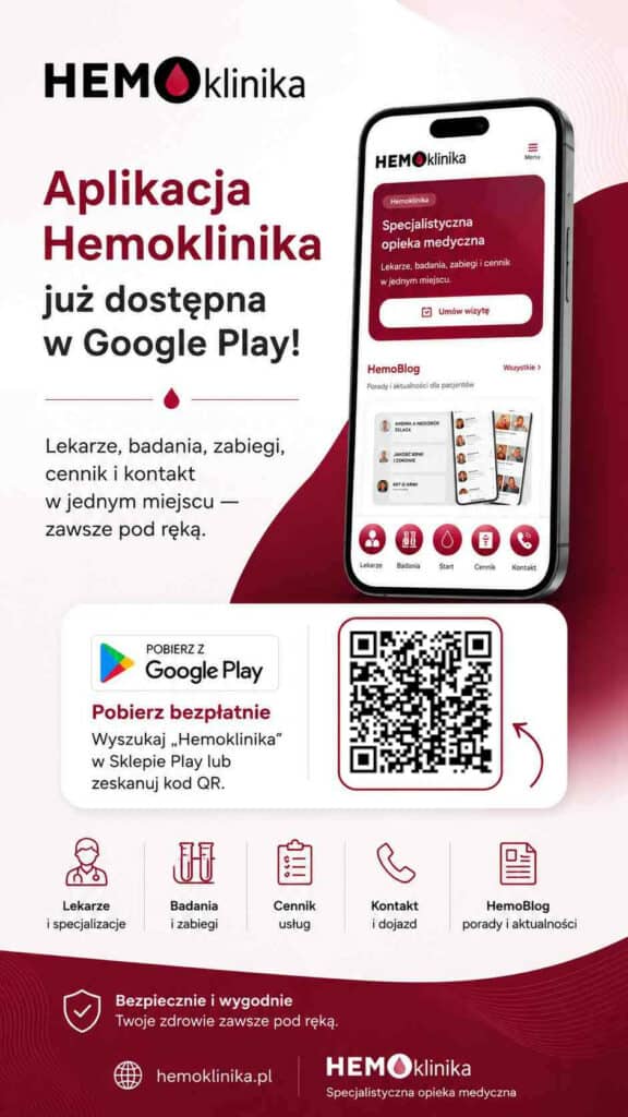 Aplikacja Hemoklinika już w Google Play – jak ją zainstalować krok po kroku Hemoklinika