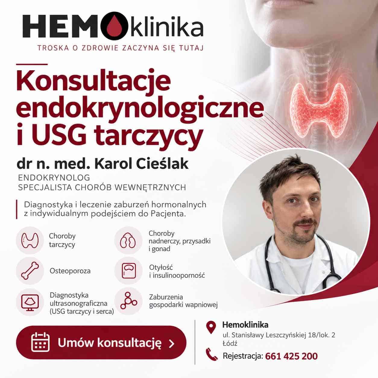 Wann sollte man einen Endokrinologen konsultieren? Konsultationen und Schilddrüsen-Ultraschall bei Hemoklinika